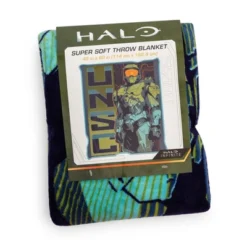 Silver Buffalo Halo UNSC Master Chief Micro Plush Fleece Throw Blanket | 50 X 60 Inches