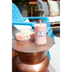 21.5oz Large Hourglass Jar Candle Coastal Sunset - WoodWick -Home Decor GUEST d69858e6 98ac 4482 9bb2 9b8e8b93a7e4