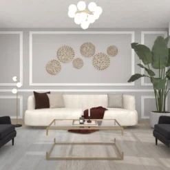 Set Of 3 Metal Starburst Wall Decors With Cutout Design - Olivia & May -Home Decor GUEST d6d24b6f ba0e 4707 8a31 d8393e7be749