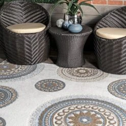 NuLOOM Andi Textured Geometric Indoor And Outdoor Patio Area Rug -Home Decor GUEST db7b5b87 9767 41f6 941b 0019eb378f47