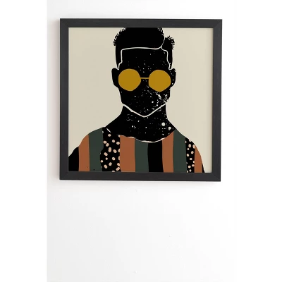 Domonique Brown Black Hair No. 7 Framed Wall Art Black - Deny Designs 6 Domonique Brown Black Hair No. 7 Framed Wall Art Black - Deny Designs - Image 6