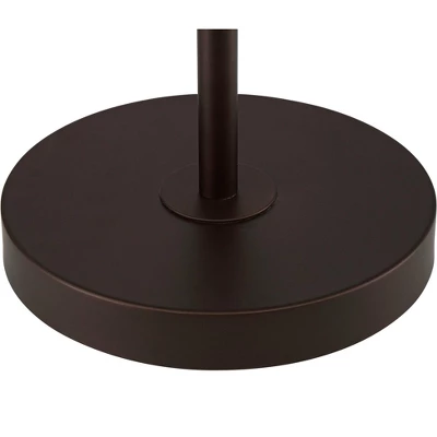 360 Lighting Caper Modern Floor Lamp With Tray Table 60 1/2" Tall Bronze USB And AC Power Outlet Off White Fabric Drum Shade For Living Room Office 5 360 Lighting Caper Modern Floor Lamp With Tray Table 60 1/2" Tall Bronze USB And AC Power Outlet Off White Fabric Drum Shade For Living Room Office - Image 5