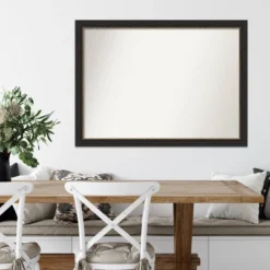 42" X 31" Non-Beveled Accent Bronze Narrow Wall Mirror - Amanti Art -Home Decor GUEST dd8a1895 6830 46b6 9703 1b58def2871f