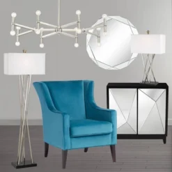 Possini Euro Design Marya Brushed Nickel Chandelier 37 3/4" Wide Modern 16-Light Fixture For Dining Room House Foyer Kitchen Island Entryway Bedroom -Home Decor GUEST df36a49a d133 4d1a bf71 829a810e8a6c