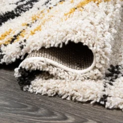 Nova Modern Bold Strie' Shag Area Rug - JONATHAN Y -Home Decor GUEST df3dbef4 f9b1 4a2d bbf9 bc431ffb50d4