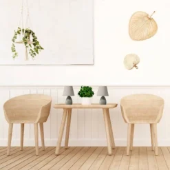 9.45" 2pk Petite Ceramic Oblong Bedside Table Desk Lamps With Matching Tapered Drum Shade Gray - Creekwood Home -Home Decor GUEST e2481e64 b847 4a7e 8a17 8c6eab22b380