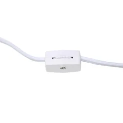 20.4" Traditional Ceramic Purled Texture Bedside Table Desk Lamp With White Fabric Drum Shade Gray - Simple Designs -Home Decor GUEST e58cf3a1 7589 4c56 a01e 30da9eefba79 1