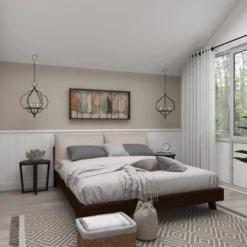 Metal Leaf Varying Texture Wall Decor With Wood Frame Brown - Olivia & May -Home Decor GUEST e8692b39 2e8c 4451 9830 1968979e4168