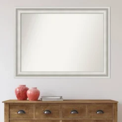 44" X 33" Non-Beveled Parlor White Wall Mirror - Amanti Art -Home Decor GUEST e872f0c2 5944 4858 b67d 17d89be03a16