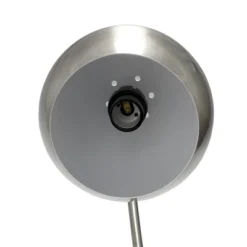 Mid Century Curved Table Lamp With Dome Shade Brushed Nickel - Lalia Home -Home Decor GUEST e8b231f4 ce91 4604 b1bd 191a04f30c52
