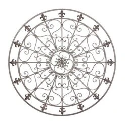 Metal Fleur De Lis Scrollwork And Wall Decor Black - Olivia & May -Home Decor GUEST e930513f 0649 475b bdd0 7a9488aa8ebd
