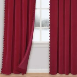 Trinity Velvet Curtains Heavy-Duty Room Darkening Thermal Insulated Home Decor Tasseled Window Treatment Set Panels, 2 Panels -Home Decor GUEST e9d20ef6 94b0 4d31 8fa9 dc6660d4356e