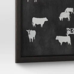 (Set Of 2) 12" X 12" Cow Collection II Framed Wall Canvases - Threshold™ -Home Decor GUEST ed6cea91 4424 4805 8aee 4c4271b75676