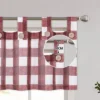 Trinity Linen Blend Tab Top Kitchen Curtains