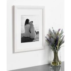 11" X 14" Matted To 8" X 10" Kieva Wall Frame - Kate & Laurel All Things Decor -Home Decor GUEST ef7f9d43 d185 4e62 b912 9ca44d5da044