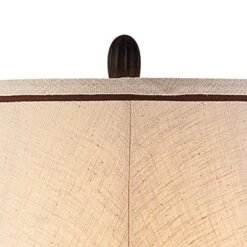 Kathy Ireland Sonnett Vintage Rustic Floor Lamp With Black Riser 68" Tall Bronze Metal Faux Marble Ivory Linen Bell Shade For Living Room Bedroom Home