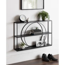 36" X 24" Pirzada Geometric Wall Shelf Black - Kate & Laurel All Things Decor 8 36" X 24" Pirzada Geometric Wall Shelf Black - Kate & Laurel All Things Decor -Home Decor GUEST f48d7146 d253 4635 a786 3b6f1fea233d