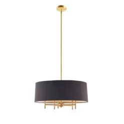 Presidio 5-Light Black Drum Shade Chandelier Gold/Black - Hampton Hill 8 Presidio 5-Light Black Drum Shade Chandelier Gold/Black - Hampton Hill -Home Decor GUEST f5a9d414 4f1c 469d ac0b 44c14c3e2b00
