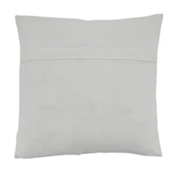 Saro Lifestyle Cotton Throw Pillow With Block Print Taj Kantha Stitch Design