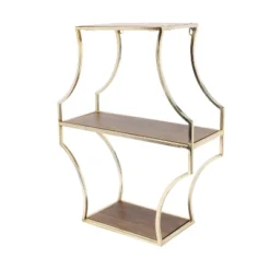 Wall Shelf - Brown/Gold -Home Decor GUEST f9ffa845 d7eb 40d6 89b4 d35e0b4dad97