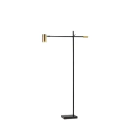 58" X 63" Collette Floor Lamp (Includes LED Light Bulb) Black - Adesso -Home Decor GUEST fb2e8077 393e 487f b411 706ed620b541