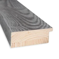 34" X 28" Beveled Bridge Gray Wood Wall Mirror - Amanti Art