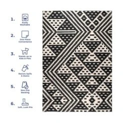 NuLOOM Chiara Machine Washable Modern Geometric Area Rug -Home Decor GUEST fcb5d62b c2cd 40bb 879b c7127df34185
