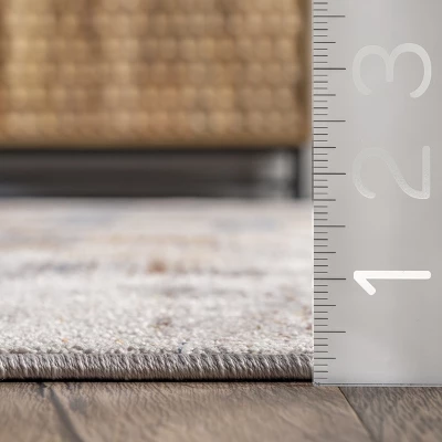 NuLOOM Mindy Faded Contemporary Tiles Fringe Area Rug 2 NuLOOM Mindy Faded Contemporary Tiles Fringe Area Rug - Image 2