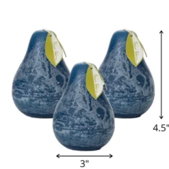 English Blue Timber Pear Candles - Set Of 3 5 English Blue Timber Pear Candles - Set Of 3 -Home Decor GUEST fe7d66d2 f7fc 4f03 afd3 7366b08fd065
